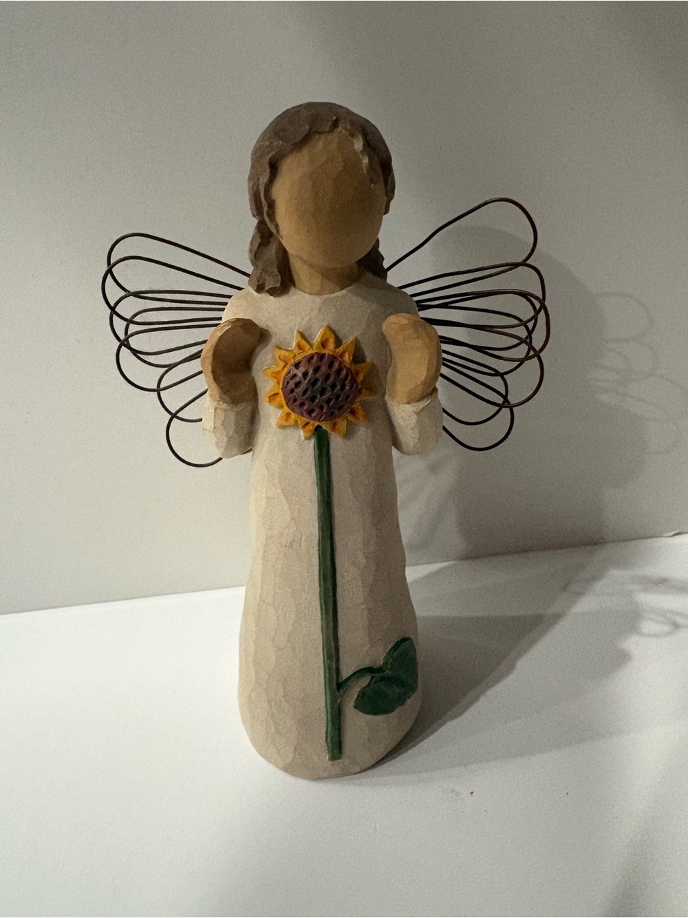 Willow Tree ‘A Summer Angel’ Cream Angel Figurine with Sunflower Accent 2003